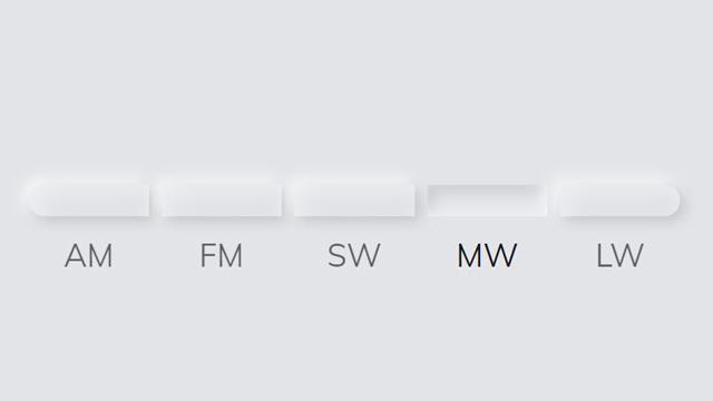 3D Pushing Radio Button