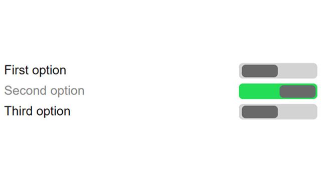 Beautiful Sliding Radio Buttons Group