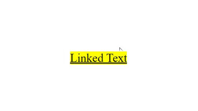 Highlighting Links and Text