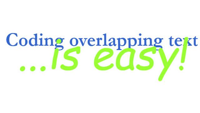 Overlap Text Code